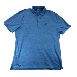 johnnie-O Polo Shirt Mens XXL Blue Mesa Country Club Members Cup Stretch